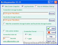 AllSpyMonitor Keylogger screenshot